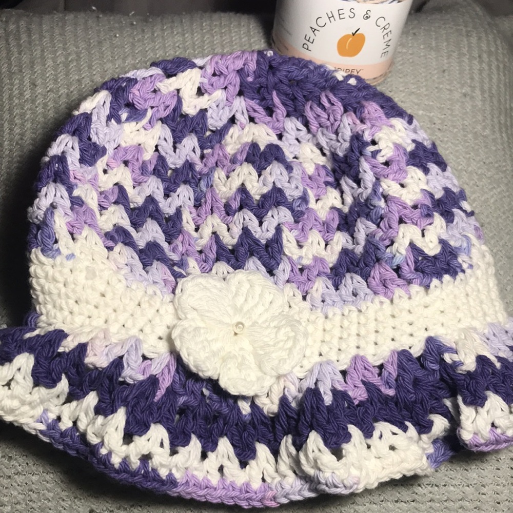 Handmade Crochet Spring Hat - Picture 5 of 7